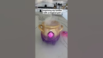 Surprising my toddler with a magical pet!! Magic Mixies tutorial!