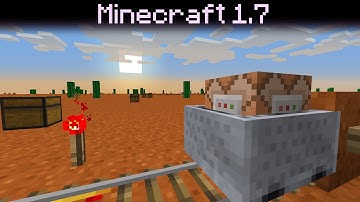 Minecraft 1.7 update - Red Sand and Minecart w/ Command Block