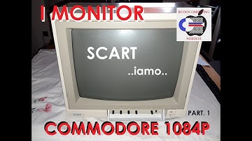 COMMODORE 1084-P installazione SCART per Amiga 128 64 RGB SCART Playstation#commodore1084 #commodore