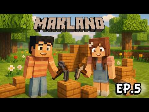 🌈 We built the most epic house in Makland! 🏡 | Minecraft Series in Spanish