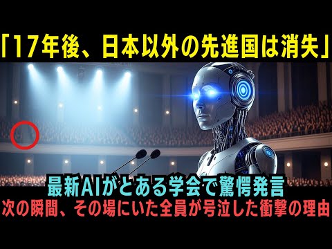 【海外の反応】AI「17年後、日本以外の先進国は消失」最新AIがとある学会で驚愕発言→次の瞬間、その場にいた全員が号泣した衝撃の理由