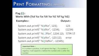 Print Formatting Part 10: printf() Flag ( (Java)
