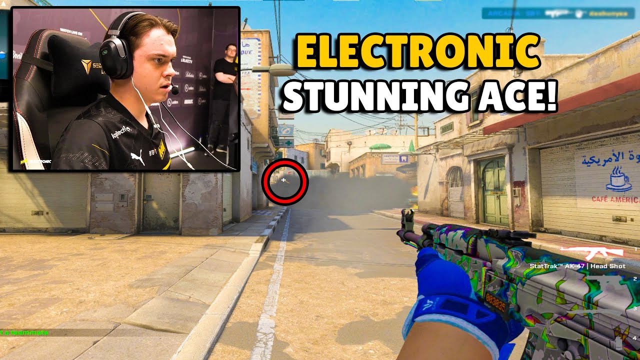 NAVI ELECTRONIC incredible Ace to win the Round! M0NESY'S Aim is insane ...