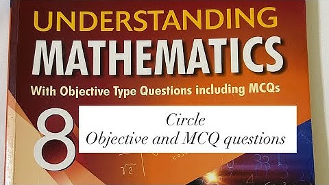 ICSE ML Aggarwal Class 8 Circle (Objective and MCQ Questions)