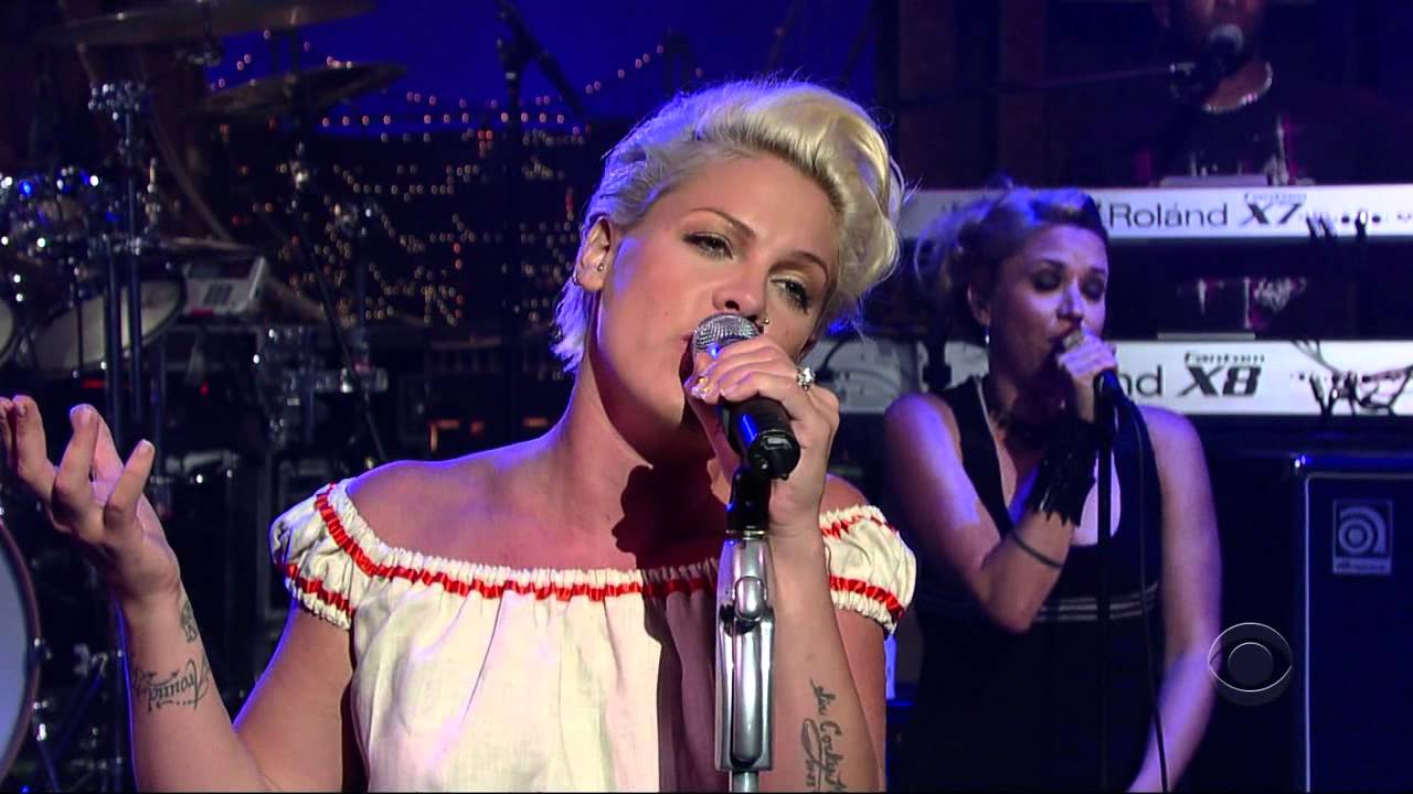 Pink Who knew Live Letterman 2006 720p YouTube