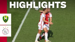 Highlights ADO Den Haag vrouwen - Ajax Vrouwen | Azerion Vrouwen Eredivisie