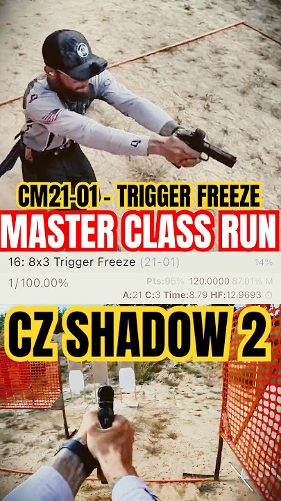 CZ Shadow 2 Master Class Run - USPSA - TRIGGER FREEZE CM21-01