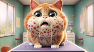 Cat gets Acne!😭 #cat #cute #aicat