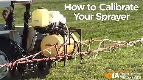 Sprayer Calibration
