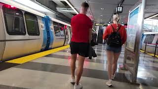 Taking BART from downtown San Francisco to the airport (SFO)