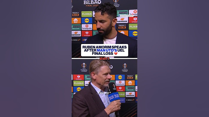Ruben Amorim reflects on what went wrong for Manchester United in the Europa League final 🔴