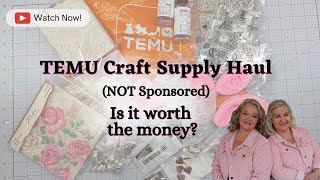 NonSponsored TEMU CRAFT SUPPLY HAUL | Is it worth the Money? What is Quality? Would I order again?