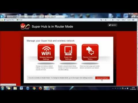 Virgin Superhub Optimum Settings