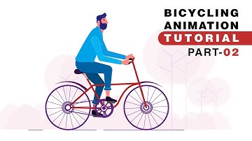 Character Cycling, Bicycle Animation - After Effects Tutorial | Part 02 of Part 02