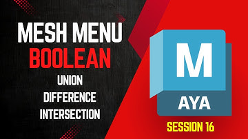 How to Use Maya’s Boolean Tools: Union, Difference, and Intersection Guide | Hindi | #16