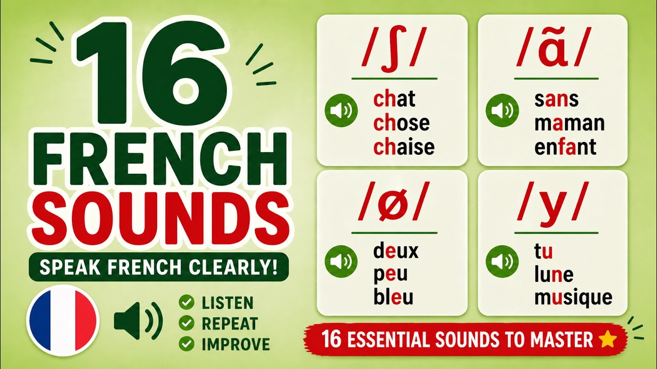 6 French Sounds You MUST Know 🇫🇷 (Pronunciation Guide) #LearnFrench # ...
