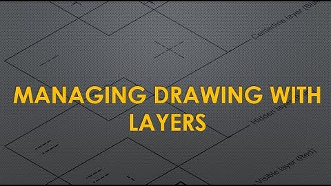 Lect 7-4 Managing Drawing with Layers (LAYMRG, LAYDEL & COPYTOLAYER Commands)