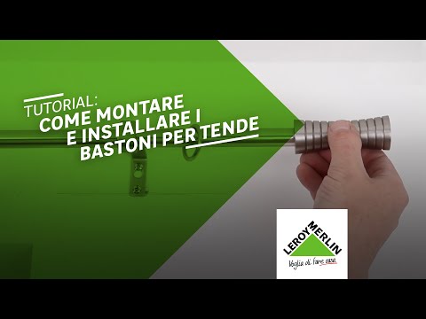 Come montare i bastoni per le tende - tutorial Leroy Merlin