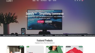 #shorts  Ecomify  Shopify Theme | premium shopify  theme 2024