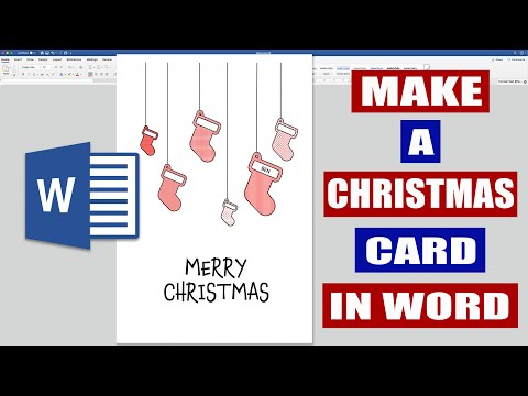 How to make a Christmas Card in Word - (EASILY) 2019