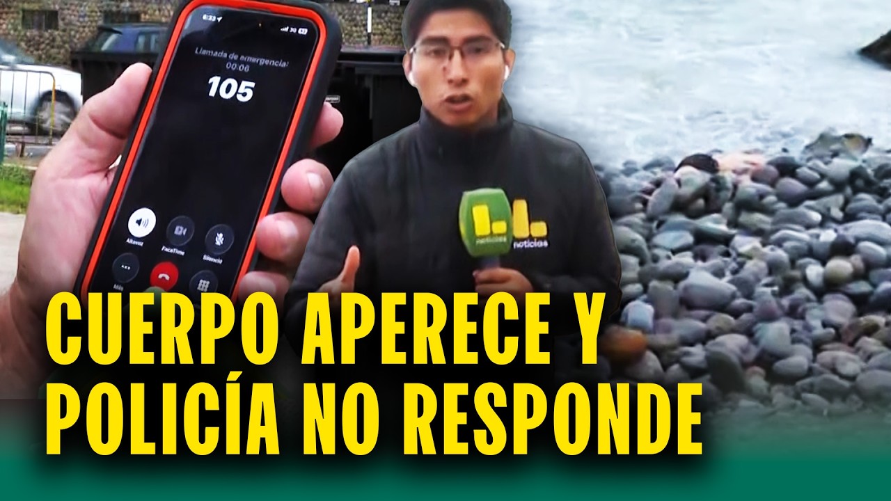 Cuerpo aparece en playa de Lima y Policía no atendía: 'Sería joven perdido anoche'
