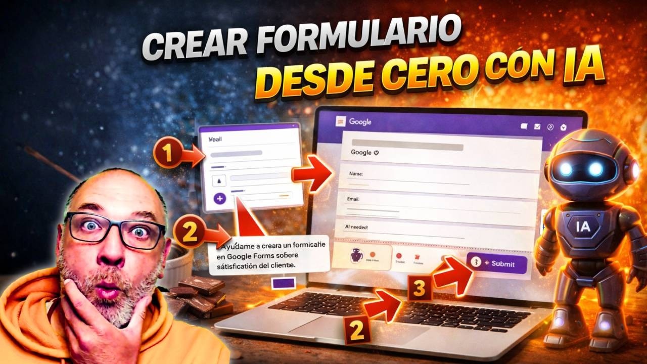🔥Cómo Crear un Formulario en Google Forms Desde Cero con IA [Paso a ...