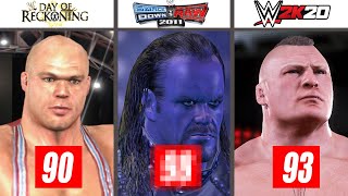 Highest Rated Superstar In Every WWE Game screenshot 5