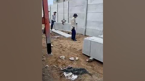 Lắp đặt hàng rào bằng bê tông siêu nhẹ, siêu nhanh, siêu tiết kiệm