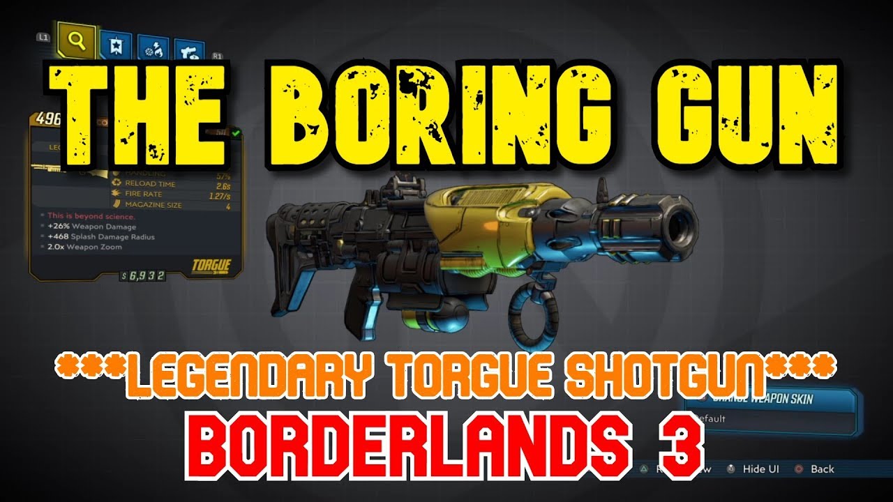 THE BORING GUN // EXPLODING SAWBLADES! // LEGENDARY SHOTGUN // BORDERLANDS 3