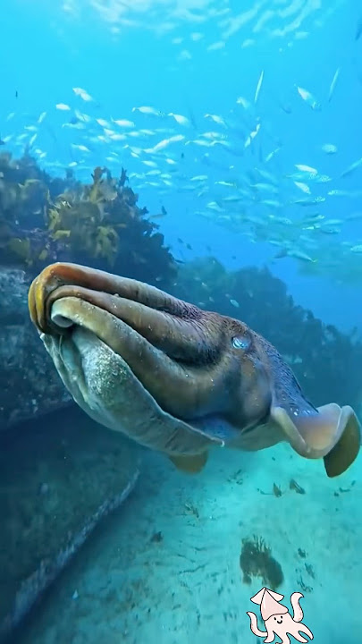 Calamar de inyección de tinta#animals #youtubeshorts