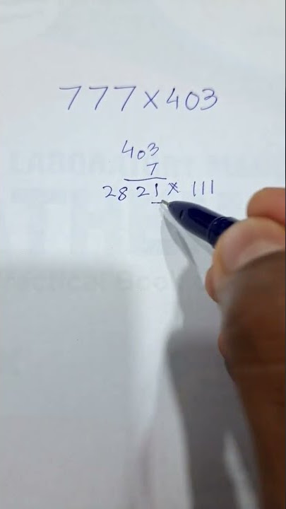 403 x 777 in a Single Line 😍🤩 #youtubeshorts #multiplication #fastcalculation #quant