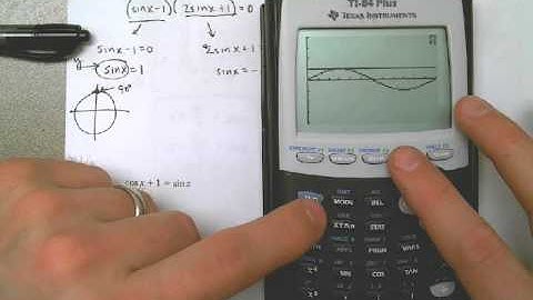 Lesson 5.3 Example 9 - Solving a Trig Equation of the Quadratic Type