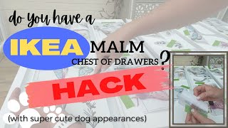 Beautiful IKEA MALM Chest of Drawers HACK #ikeahack #furnitureflip