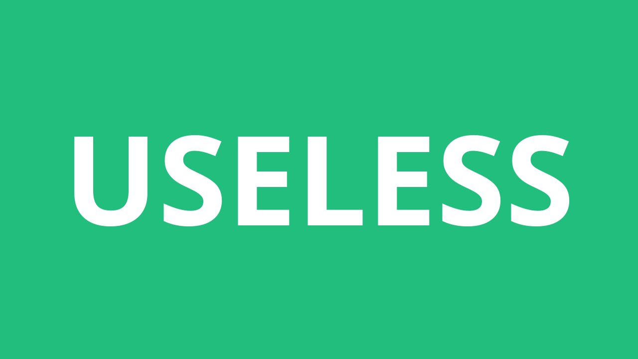 How To Pronounce Useless Pronunciation Academy YouTube