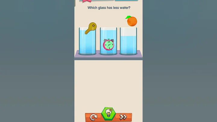 which glass has less water? #viral #trending #challenge #shorts