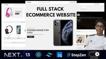 🔴 Let’s build a FULL STACK AN E-COMMERCE WEBSITE with Next.js 13 (StepZen, GRAPHQL, Dark Mode)