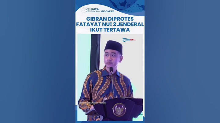 Momen Gibran Diprotes Ratusan Fatayat NU karena Panggil Ibu-ibu, Wapres Langsung Diam lalu Tertawa