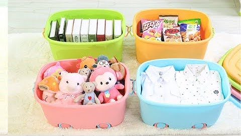 MosQuick Big Size Plastic Stackable Organizer Storage Box with Wheels & Container Bin with Lid