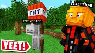 SOMEONE MADE A TNT YEETER IN MINECRAFT..