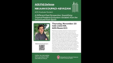 UW-AOS Ph.D. Defense - November 20, 2025 - Nikaan Koupaei Abyazani