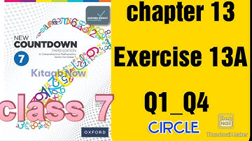 oxford new countdown book 7 third edition || circle  || chapter 13 ||  Exercise 13A Q1_Q4 solved