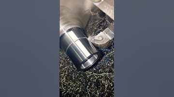 id clamp bush turning on cnc machine #cnc #cncmachine #shorts