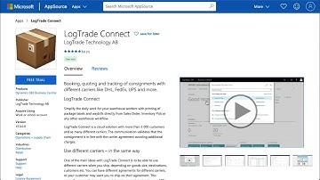 Install app from AppSource - LogTrade Connect for Microsoft Dynamics 365 Business Central