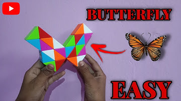 Make a butterfly 🦋 in (snake cube) #video