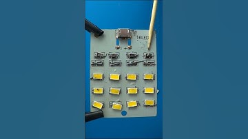 Easy installation of LED with solder paste. #smd #led #minilight