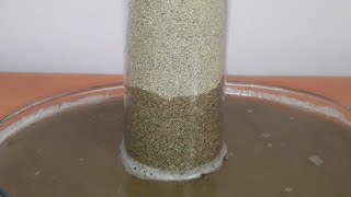 Kılcallık Deneyi Kılcallık Etkisi Kum Deneyi Su Kumda Yükseldi Kılcal Kum Test Capillarity Sand Test