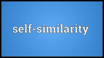 Self-similarity Meaning