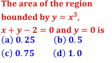 double Integral and triple integral Area of the region bounded IIT Jam Mathematical Statistics 2009