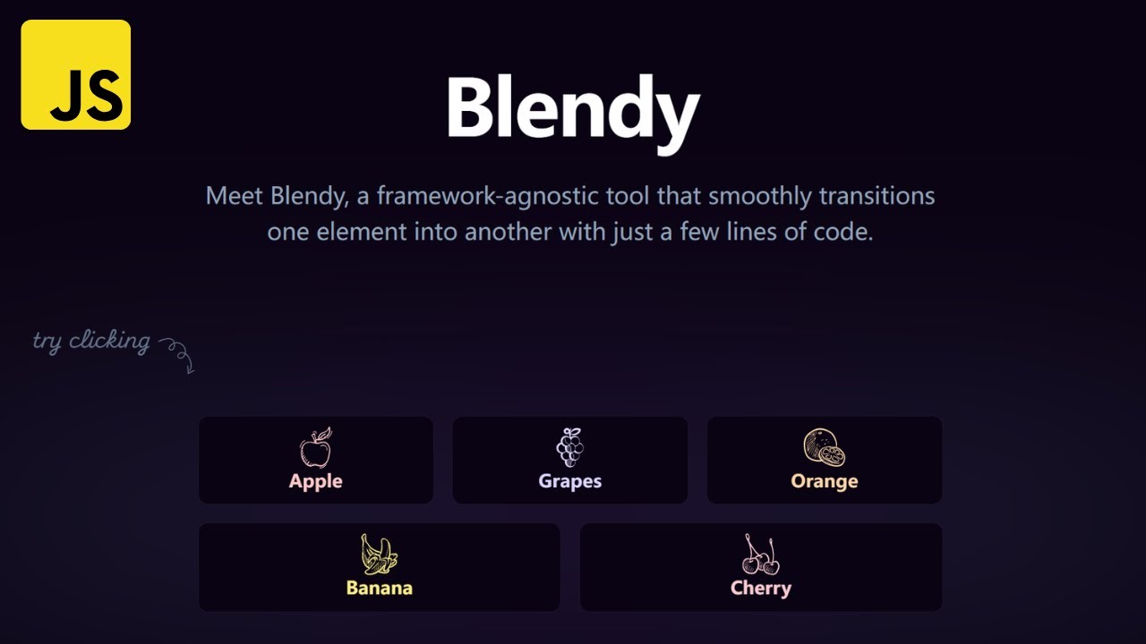 Transform UI Elements with Morphing Transitions | Blendy.js - YouTube