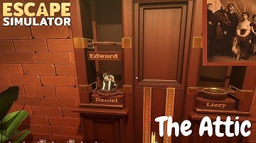 Escape Simulator The Attic | Jack in the box puzzle | Doll House puzzle | Type writer Puzzle